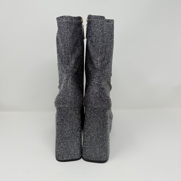 New Larroude Dolly Stretch Boot in Silver Sz US 8 - Picture 4 of 11
